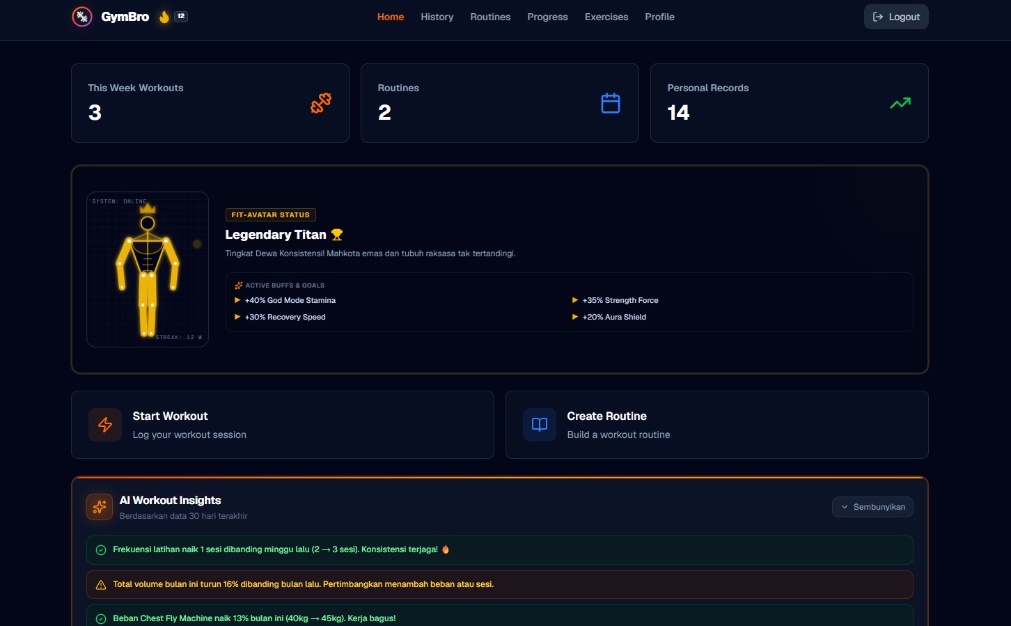 Website Tracking Progres Gym Gallery Image 2